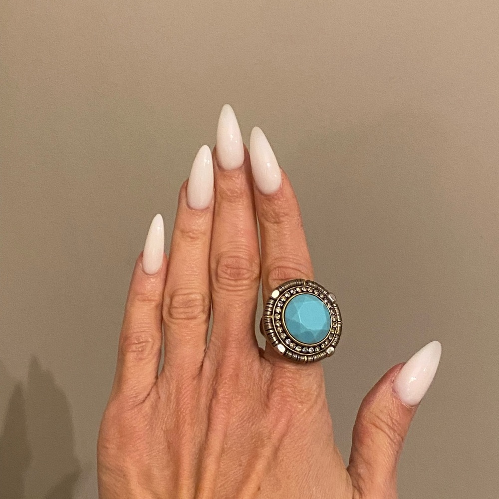Turquoise Statement Ring - image 1